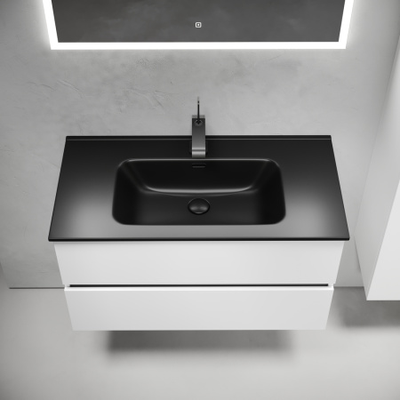 Тумба под раковину Sancos Urban UR90W белый глянец фото