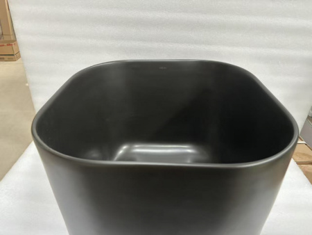 Накладная раковина Abber Rechteck AC2222MB 40x40 черная матовая фото