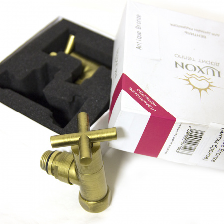 Вентили запорные угловые Energy антик бронза фото