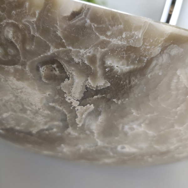 Накладная раковина из оникса Bowl Grey Medium TinLip BO-01043 (45*45*17) фото