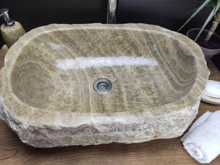 Накладная раковина из оникса Indo Erozy Sunset EO-00065 фото