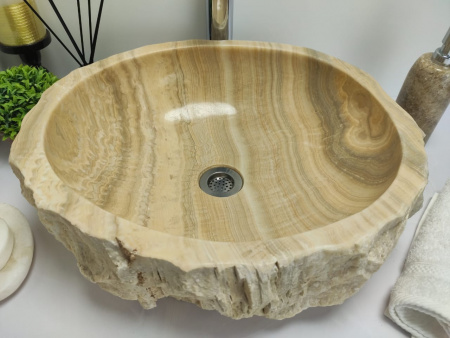 Накладная раковина из оникса Indo Erozy Sunset EO-00426 фото