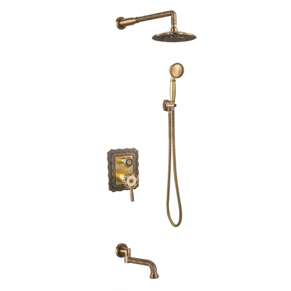 Душевая система скрытого монтажа Zorg Antic A 104DS-BR фото