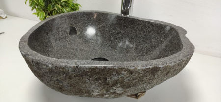 Накладная раковина из речного камня RS0799 (44*37*15) фото