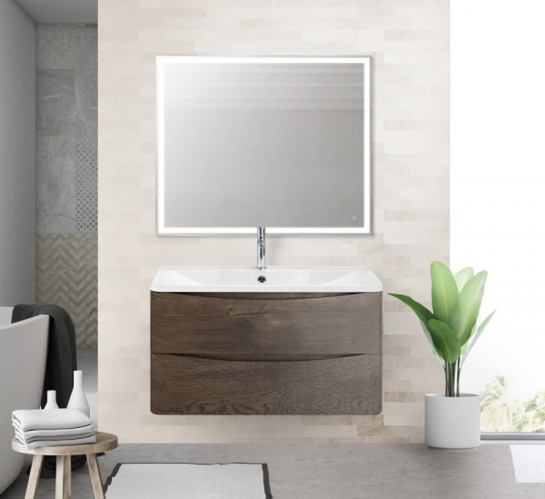 Тумба под раковину BelBagno Acqua ACQUA-1000-2C-SO-RNG 100 см Rovere Nature Grigio фото