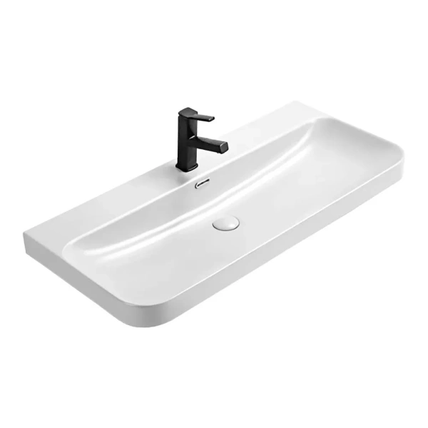 Тумба-умывальник Comforty Мадрид 100M серый шёлк с раковиной Comforty CF19595BX-100 фото