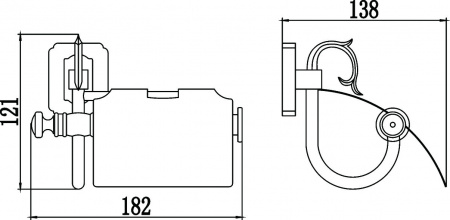 Держатель для туалетной бумаги Savol 64 S-006451 фото