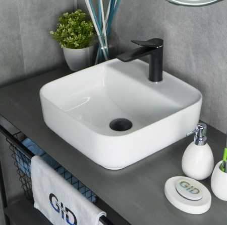 Накладная раковина GID N9044 38х38 фото