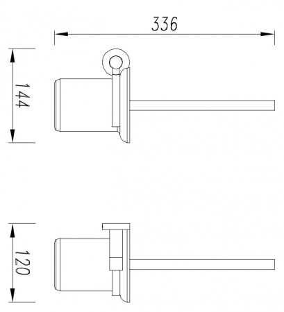 Ершик для туалета Omnires Modern Project MP60620CR хром фото