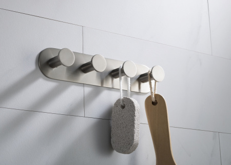 Планка с четырьмя крючками Timo Saona 13015/13 Никель фото