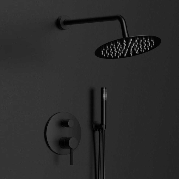 Душевая система скрытого монтажа Vincea Desire VSFW-1D1MB черная матовая фото