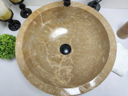 Накладная раковина из оникса Indo Bowl Sunset Medium BO-00014 фото