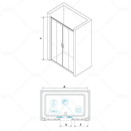 Душевая дверь RGW Passage PA-11 01081113-11 130 см фото