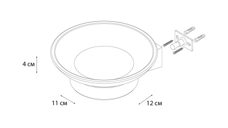Мыльница настенная Fixsen Trend FX-97808 фото