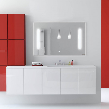 Зеркало Comforty Жасмин-120 светодиодная лента, сенсор 1200*650 фото