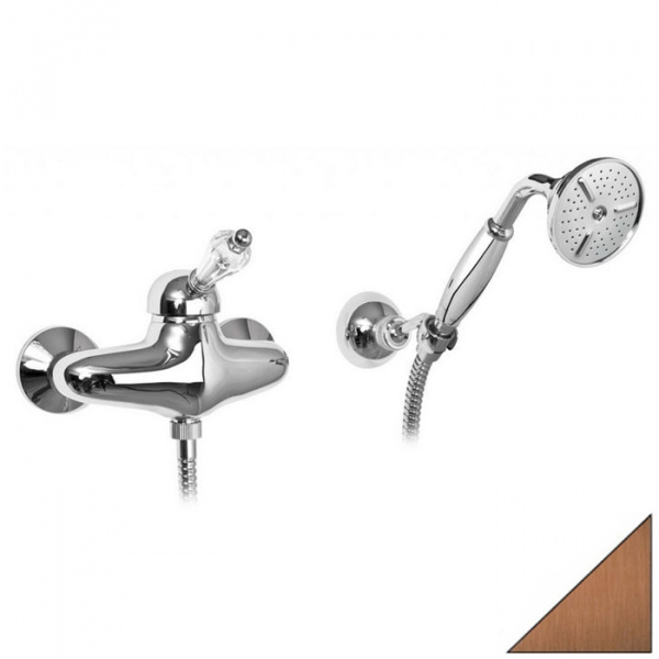 Смеситель для душа с ручным душем Cezares Vintage VINTAGE-D-02-Sw бронза/swarovski фото