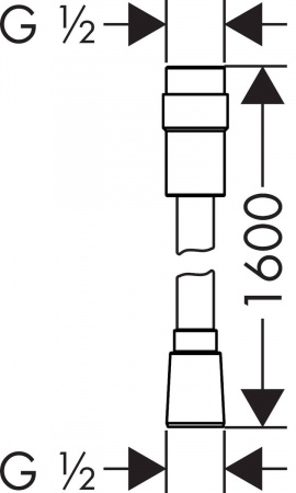 Душевой шланг с контролем напора Hansgrohe Isiflex 28248000 160 см фото
