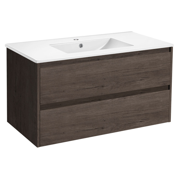 Тумба под раковину Vincea Gio VMC-2G100RO R.Oak 100 см фото