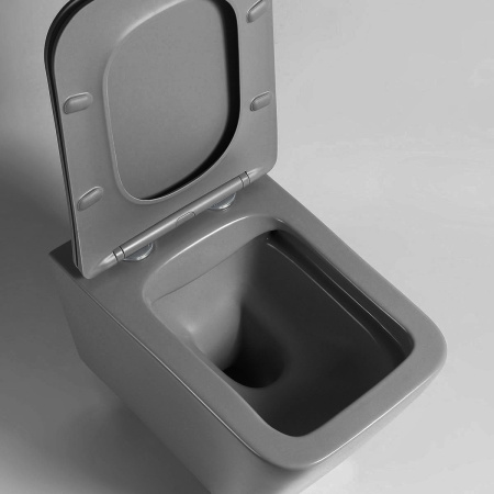 Подвесной унитаз безободковый Vincea Q-Line VT1-12MA с сиденьем фото