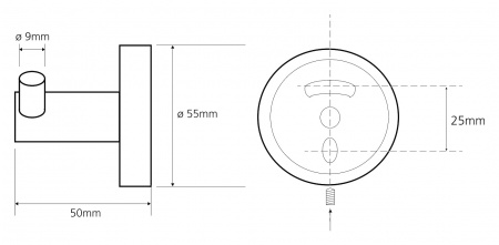 Крючок для ванной одинарный Bemeta Omega 104106032 фото