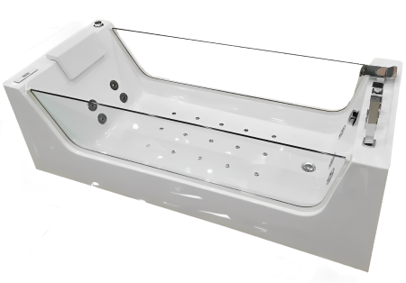 Акриловая гидромассажная ванна (джакузи) Cerutti SPA C-453 180x80 фото