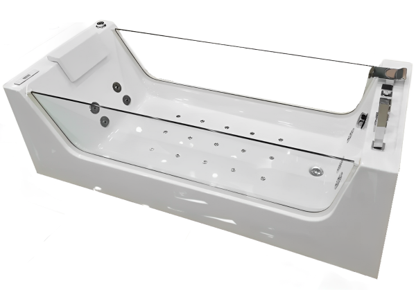 Акриловая гидромассажная ванна (джакузи) Cerutti SPA C-453 180x80 фото