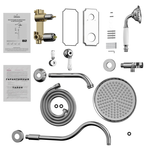Душевая система скрытого монтажа Elghansa Terrakotta 54C0986 (Set-26) хром фото