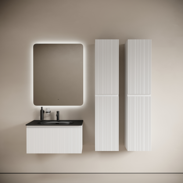 Тумба под раковину Sancos Code CD80W белая фото