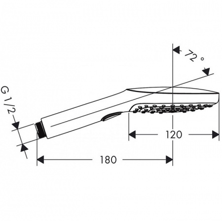 Душевая лейка Hansgrohe Raindance Select 120 Air 3jet 26520000 фото