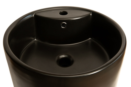 Напольная раковина SantiLine SL-4003MB черная матовая фото