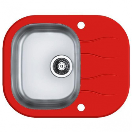 Мойка для кухни Alveus Wave 10, (красное стекло) фото