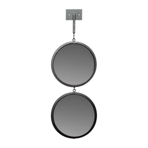 Зеркала на подвесе в тонкой раме Art-Zerkalo Tandem S Black SM180BL черное матовое фото
