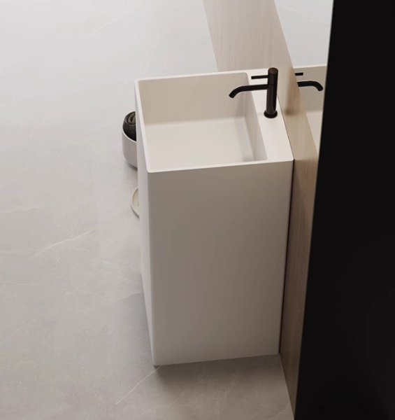 Напольная раковина Cezares Solid Surface CZR-SLIDER-450/850-LV-SS 45x45 фото