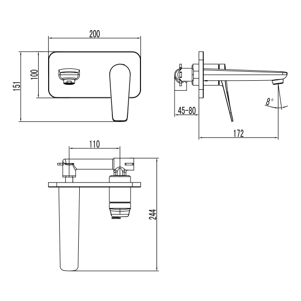Смеситель для раковины Lemark Bronx LM3726GM фото