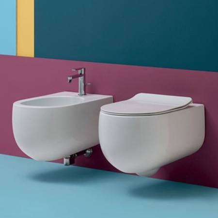 Унитаз подвесной безободковый Kerasan Flo 311130 белый матовый фото