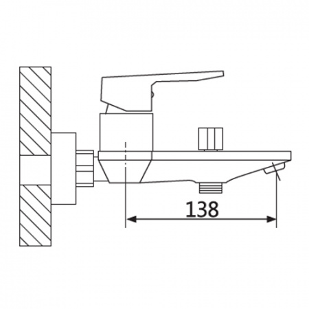 Смеситель для ванны с душем T15 T1902 фото