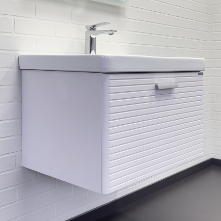 Тумба с раковиной Comfortу Танжер 00-00019565CF белая матовая фото