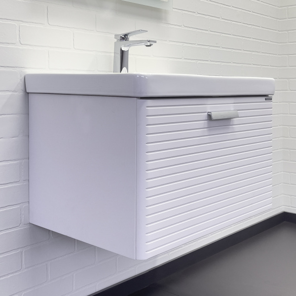 Тумба с раковиной Comfortу Танжер 00-00019565CF белая матовая фото