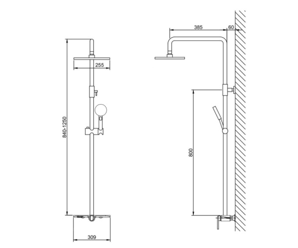 Душевая система Bronze de Luxe Icon 80112CG матовое золото фото