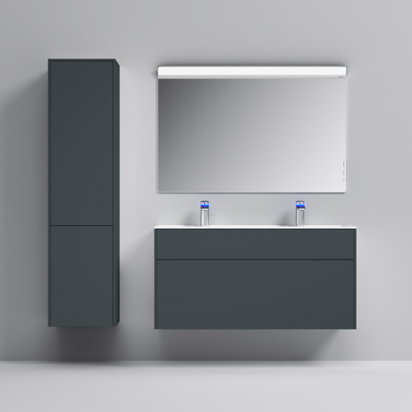 Тумба под раковину подвесная AM.PM Inspire 2.0 M50AFHX1203GM графит матовый 120,8 см фото
