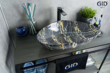 Накладная раковина GID 207 59х39 фото