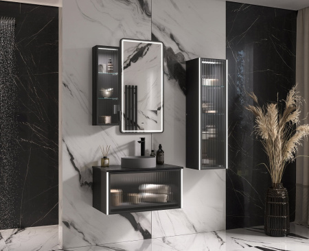 Тумба под накладную раковину EQUIL Stoune tpSTOUNE80.1Y-35 дуб черный фото