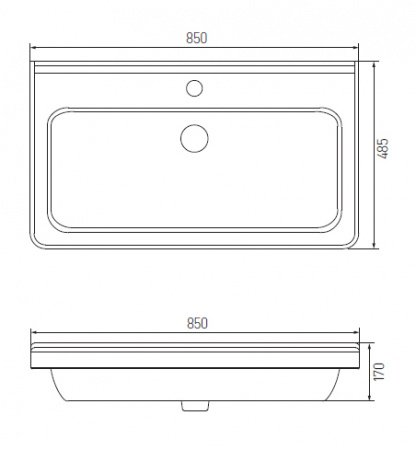 Раковина Акватон Cubito 85 8104260001041 фото