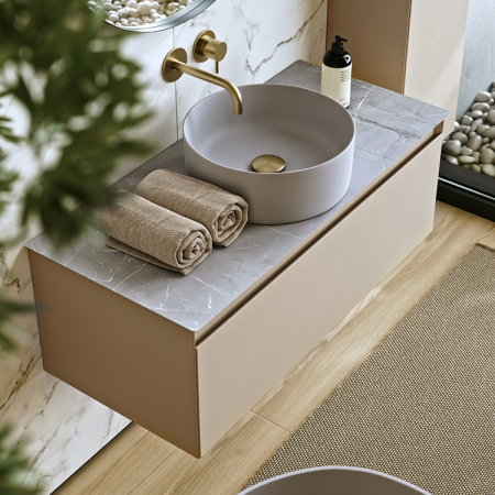 Тумба под накладную раковину Aqwella Geometria 100 GE01101MD морская дюна фото