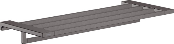 Полка для полотенец Hansgrohe AddStoris 41751340 хром черный шлифованный фото