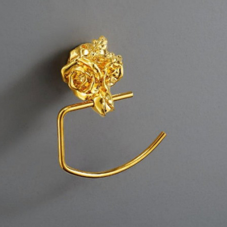 Полотенцедержатель Art&Max Rose AM-B-0916-Do золото фото