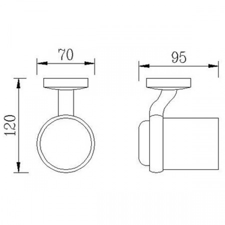 Стакан для зубных щеток Rush Fiji FI18310 фото