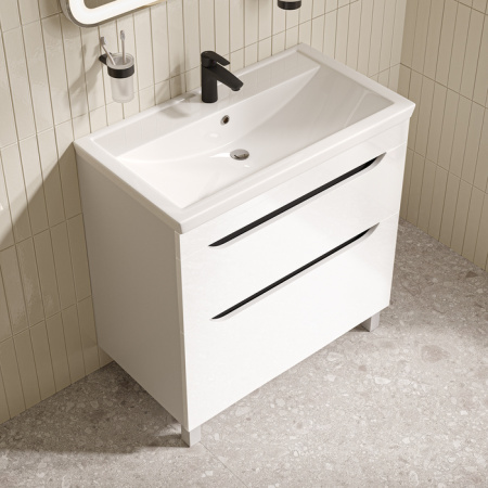 Напольная тумба с раковиной Iddis Ray RAY80WFi95K 80 см фото