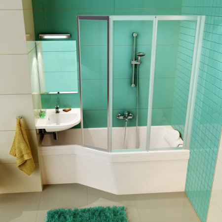 Шторка для ванны складная Ravak Supernova VS3 795V0U00ZG сатин/grape фото