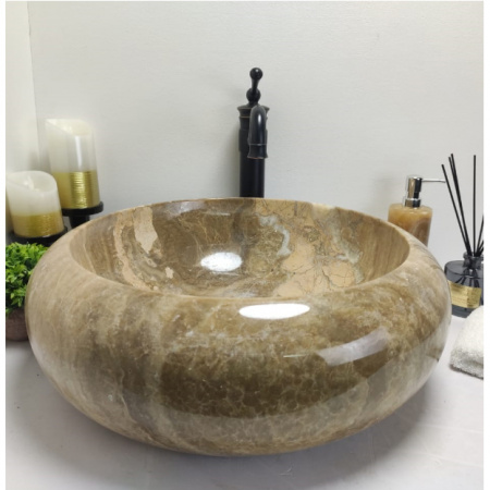 Накладная раковина из оникса Indo Donut Sunset Big DO-000173 фото